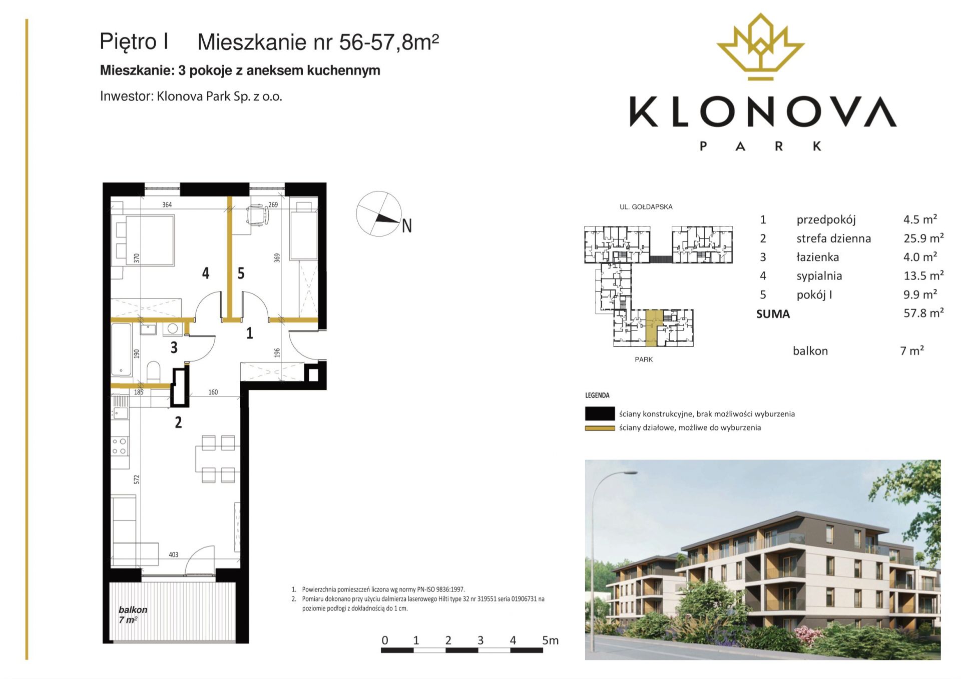 Apartamenty Klonova Park - Plan mieszkania 56